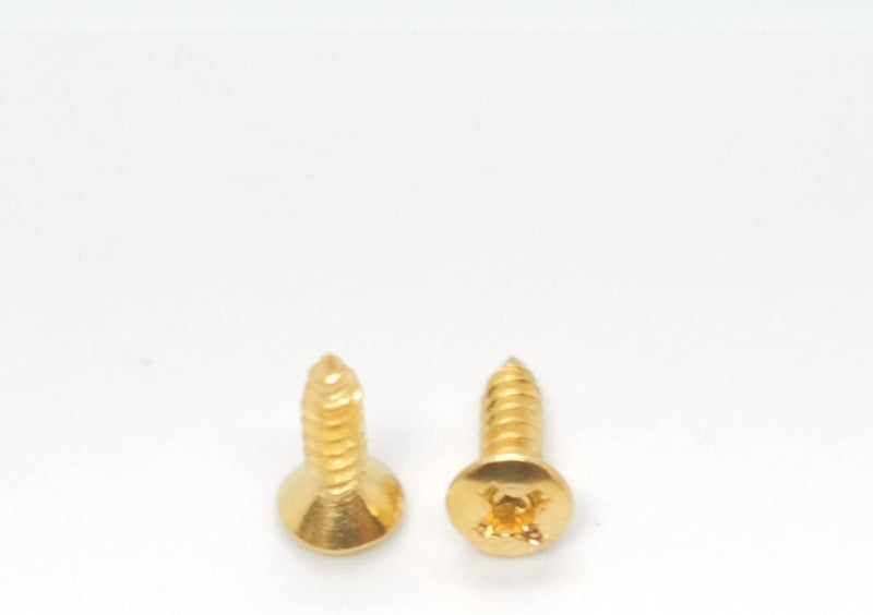 harpfeas براغي حراسة البيكارد الكهربائي 3MM لجيتار البيس - براغي تركيب لوحات الحماية لجيتار فيندر سترات تيلي SG LP (ذهبي 100 حزمة) - Image 3